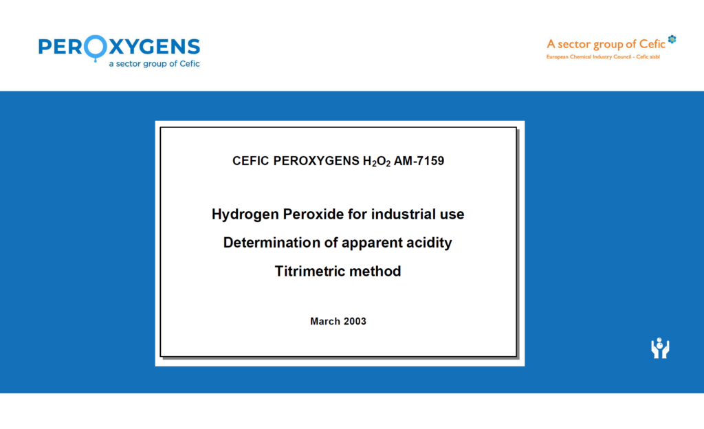 CEFIC PEROXYGENS H2O2 AM-7159